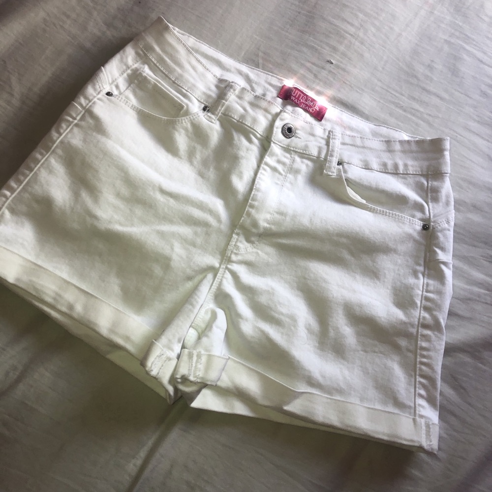 White Denim Shorts